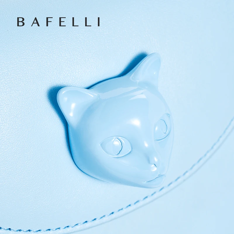 ORIGINAL BAFELLI BAG WOMEN‘S 2025 NEW SMALL LEATHER HANDBAGS LUXURY FASHION BRAND CROSSBODY CAT PURSE DESIGNER STYLE - Image 6