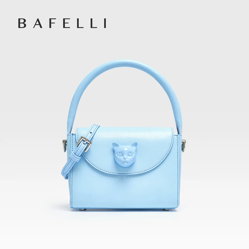 ORIGINAL BAFELLI BAG WOMEN‘S 2025 NEW SMALL LEATHER HANDBAGS LUXURY FASHION BRAND CROSSBODY CAT PURSE DESIGNER STYLE
